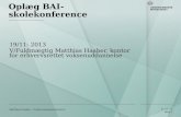 Oplæg BAI-skolekonference
