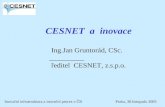 CESNET  a  inovace                      Ing.Jan Gruntorád, CSc.