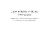 GSM Rádiós Hálózat Tervezése