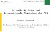 Interdisziplinäre und internationale Einbindung der FGS Dietmar Grünreich