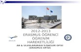 AB & ULUSLARARASI İLİŞKİLER OFİSİ                  (ERASMUS OFİSİ)