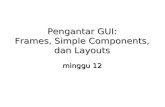 Pengantar GUI: Frames, Simple Components, dan Layouts