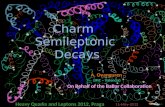 Charm Semileptonic D ecays