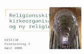 Religionsskifte, kirkeorganisasjon og ny religiøsitet