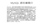 MySQL 資料庫簡介