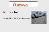Nimax bv    Specialist in ontruimingen