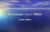 Sociologie t.b.v. HBOV