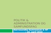 POLITIK & ADMINISTRATION OG SAMFUNDSFAG
