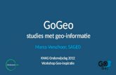 GoGeo studies met geo-informatie