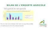 BILAN DE L’ENQUETE AGRICOLE
