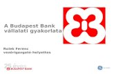 A Budapest Bank  vállalati gyakorlata