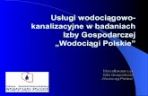 Usługi wodociągowo-kanalizacyjne w badaniach Izby Gospodarczej „Wodociągi Polskie”