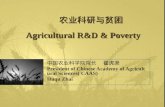 农业科研与贫困 Agricultural R&D & Poverty