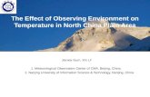 The Effect of Observing Environment on Temperature in North China Plain Area