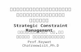 กลยุทธ์การบริหารภายใต้ข้อจำกัดของธุรกิจ Strategic Constraint Management