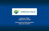 Osnovan 2007 Registrovan 2008 Konferencija FATE projekta Mart 22-24.2011