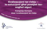 Evalwazzjoni tar-riskju –  is-soluzzjoni għal postijiet tax-xogħol siguri