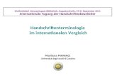 Handschriftenterminologie  im internationalen Vergleich