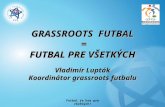 GRASSROOTS  FUTBAL  = FUTBAL PRE VŠETKÝCH Vladimír Lupták Koordinátor grassroots futbalu