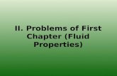 II. Problems of First Chapter (Fluid Properties)