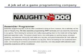 A job ad at a game programming company
