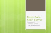 Basis Data  Klien Server