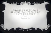 Análise Estética e Semântica – Poesia de  Auta  de Souza