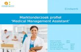Marktonderzoek profiel ‘ Medical  Management  Assistant ’