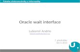 Oracle wait interface