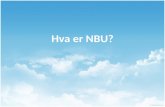Hva  er NBU?