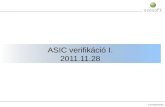 ASIC  verifikáció I . 2011.11.28