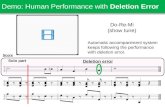 Demo: Human Performance with  Deletion Error