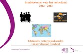 Studiebeurzen voor het buitenland 2012 - 2013