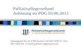 Palliativpflegeverband Anhörung im PDG 05.06.2012