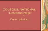 COLEGIUL NAȚIONAL   ”Costache Negri”