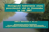 Ekologické hodnotenie stavu povrchových vôd na Slovensku za rok 2007