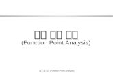 기능 점수 분석 (Function Point Analysis)