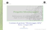 Comitato di gestione “Monitoraggio APQ” Roma, 5 maggio 2009
