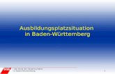 Ausbildungsplatzsituation  in Baden-Württemberg