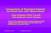 Comparisons of Simulated Radicals and Reservoirs with Observations