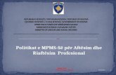 Politikat  e MPMS- Së për Aftësim dhe Riaftësim Profesional