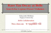 Rare Tau Decay at Belle –  Search for Lepton Flavor Violation  –