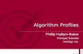 Algorithm Profiles