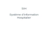 SIH Système d ’ information Hospitalier