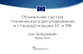 Сближение систем технического регулирования и стандартизации ЕС и РФ Хан Зюйдервийк Леон Кос