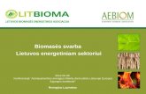 Biomasės  svarba  Lietuvos energetiniam sektoriui