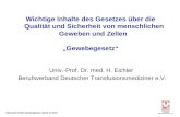 Univ.-Prof. Dr. med. H. Eichler Berufsverband Deutscher Transfusionsmediziner e.V.