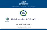 Fideicomiso PGE - CIU
