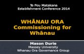 WHĀNAU ORA Commissioning for Whānau