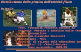 Distribuzione della pratica dell’attività fisica  in Italia